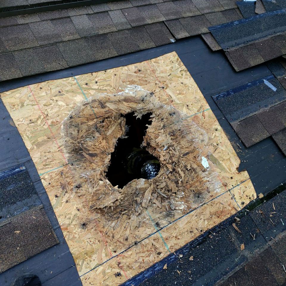 Roof damage repair