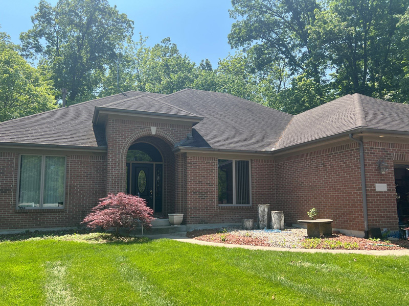 A Hip Roof is a type of roofing structure where all the sides gradually slope downwards to the walls