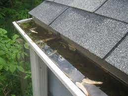 Overflowing gutters in Trotwood Ohio