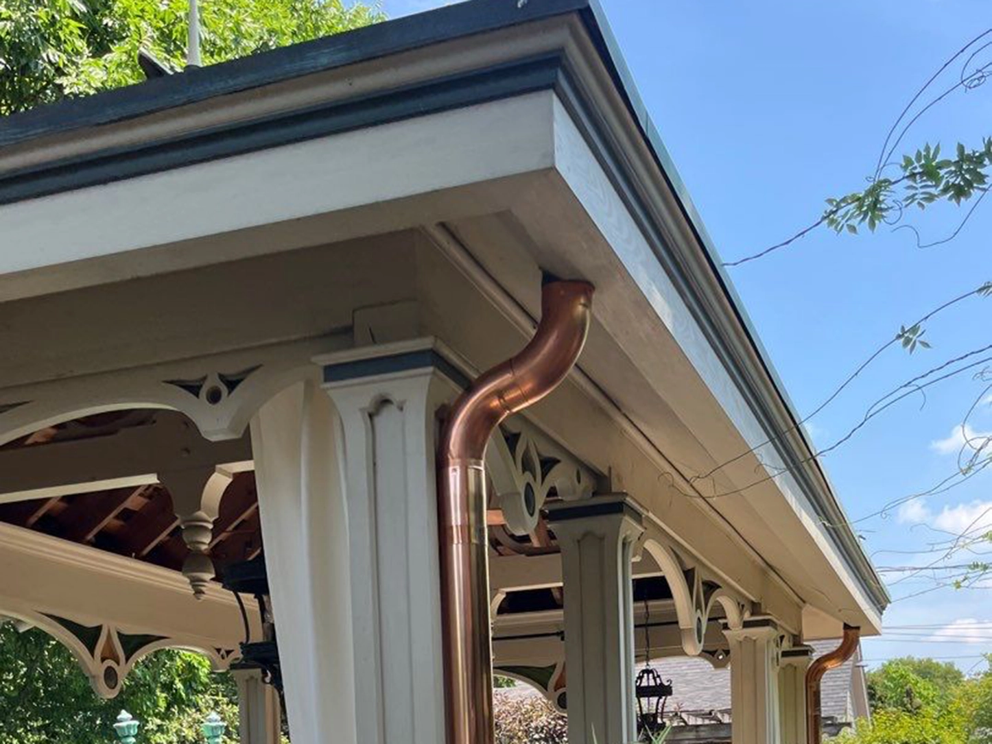 Copper gutter Installation