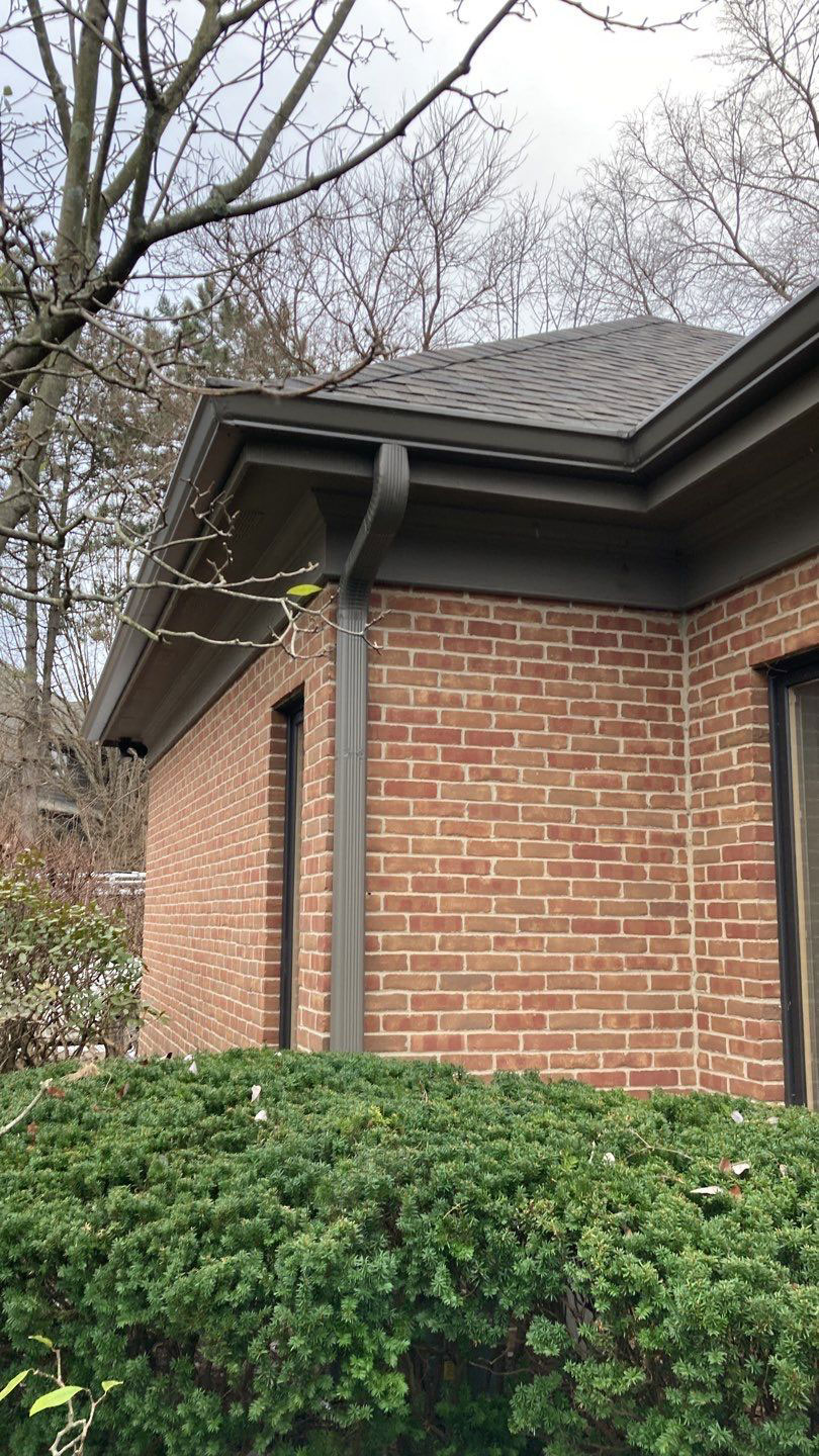 Gutters and downspout in Kettering Ohio