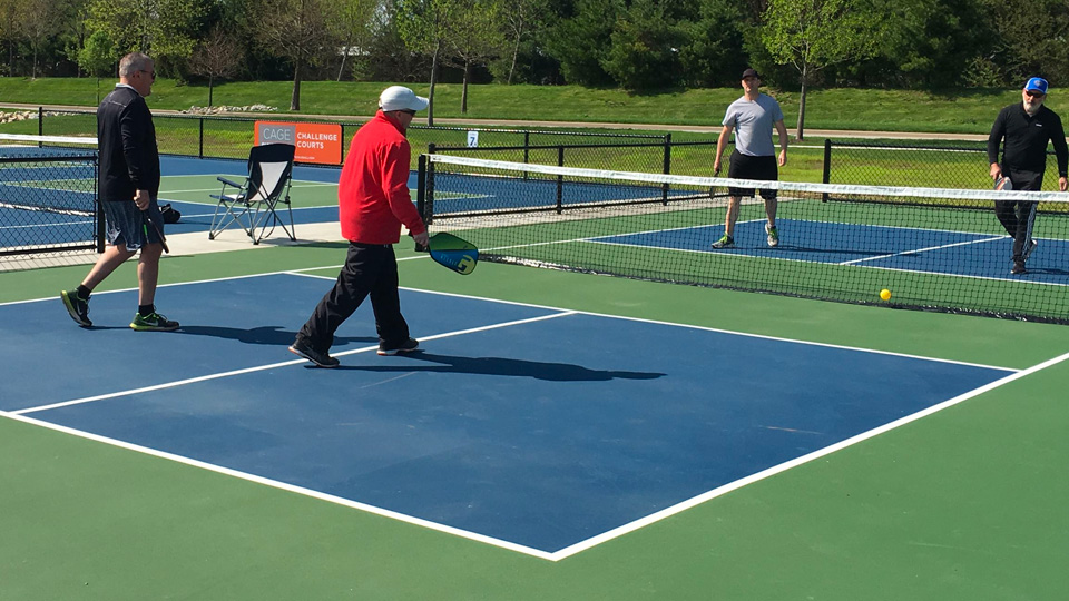 Pickleball Courts on the Campus of Emerge Recovery and Trades Institute