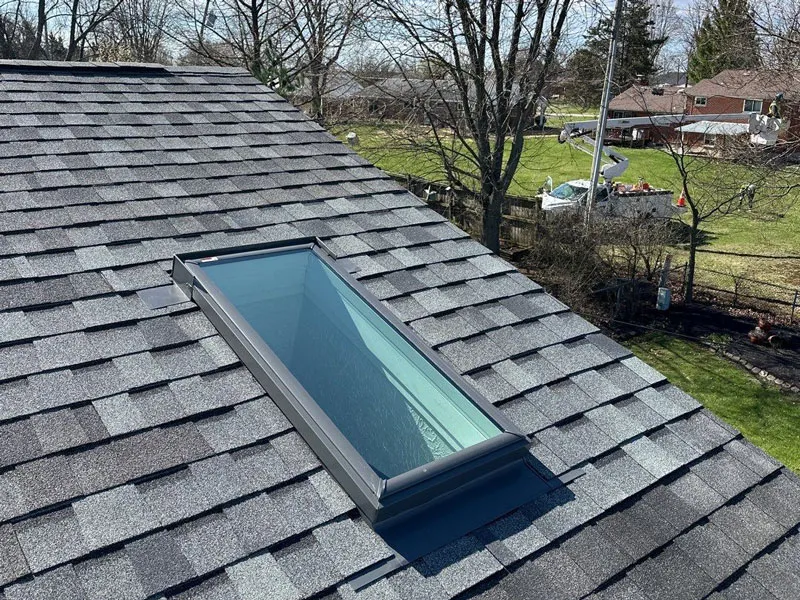 skylight in a roof in Huber Heights Ohio