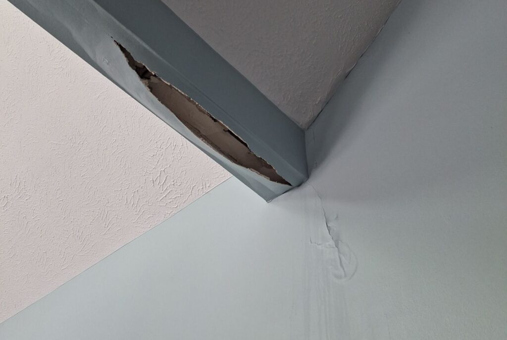 Roof leak