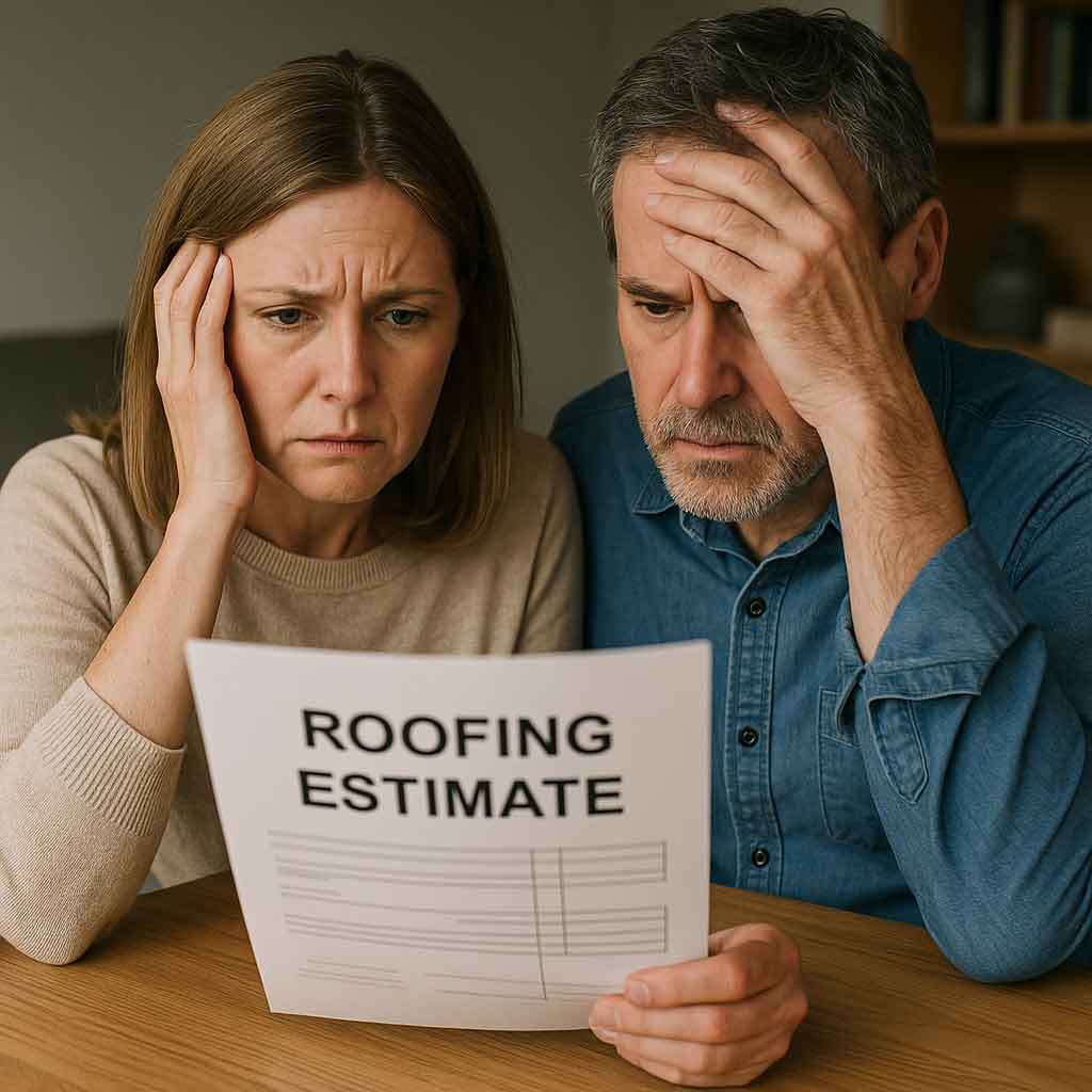 Homeowners in Ohio worried about roofing estimate