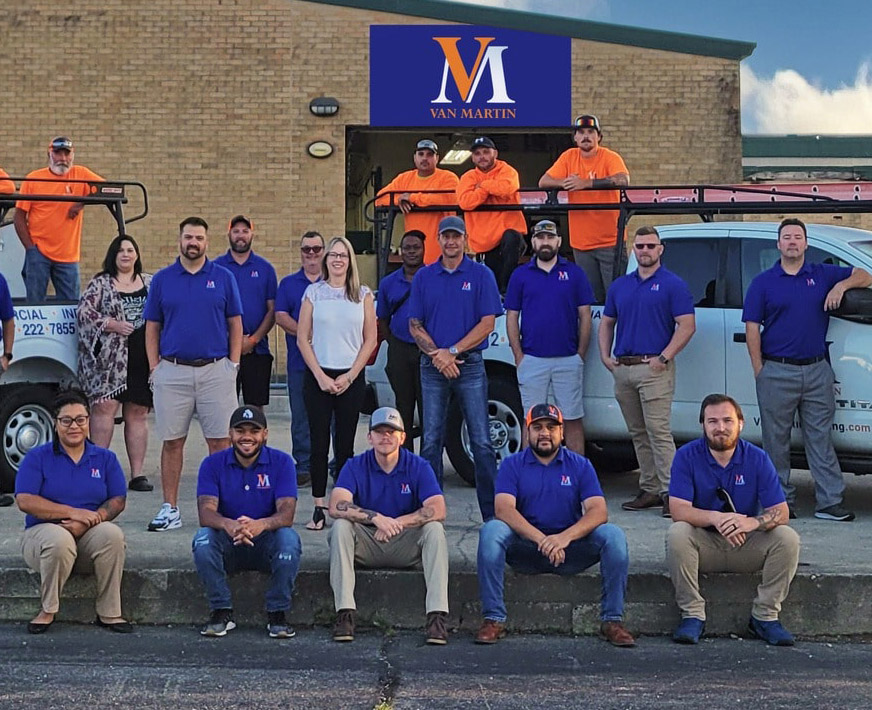 Some of the Van Martin team