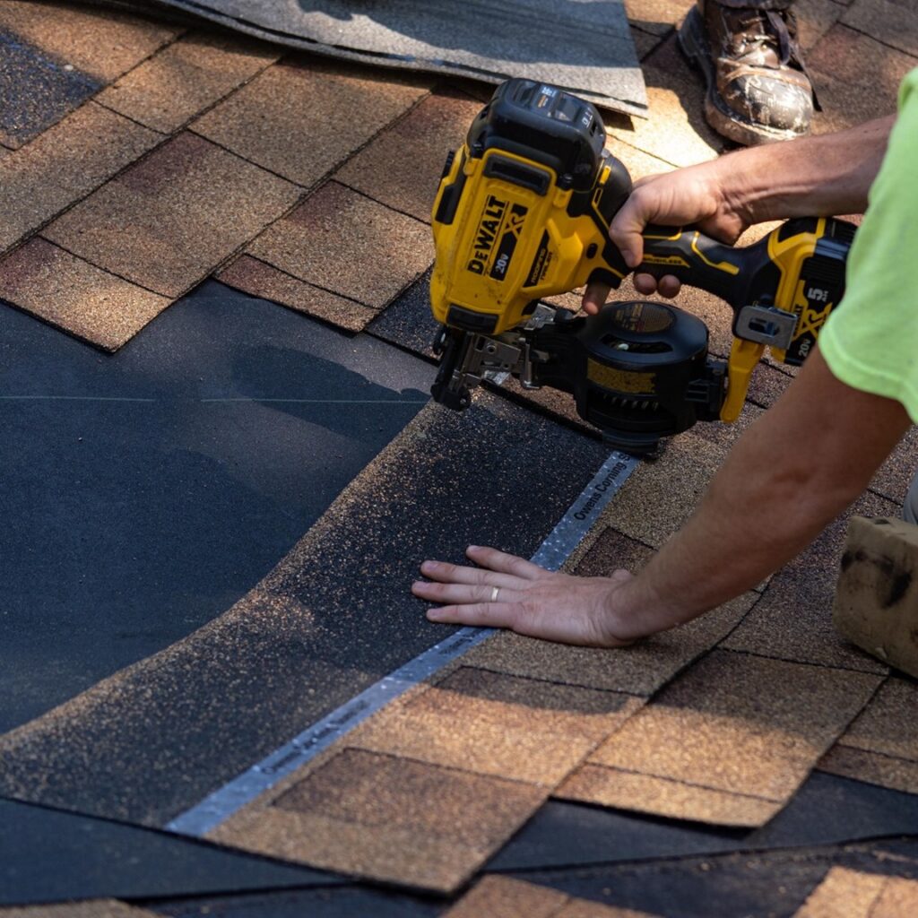 Shingle installation