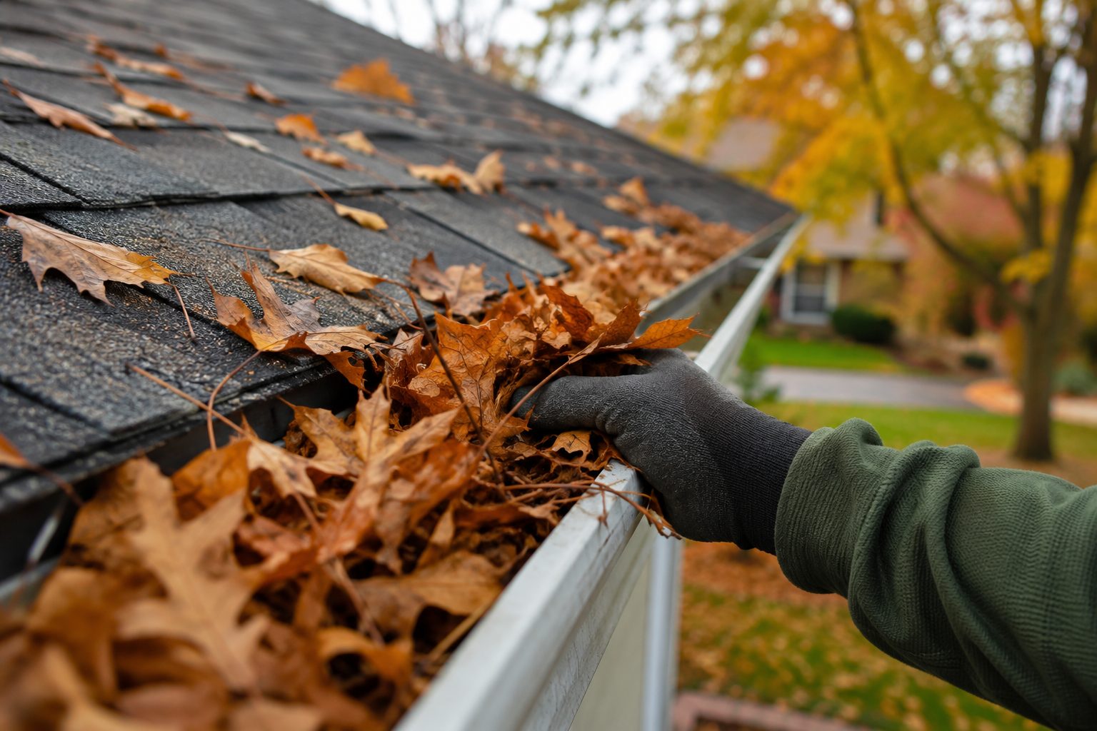 clogged gutters, gutter cleaning